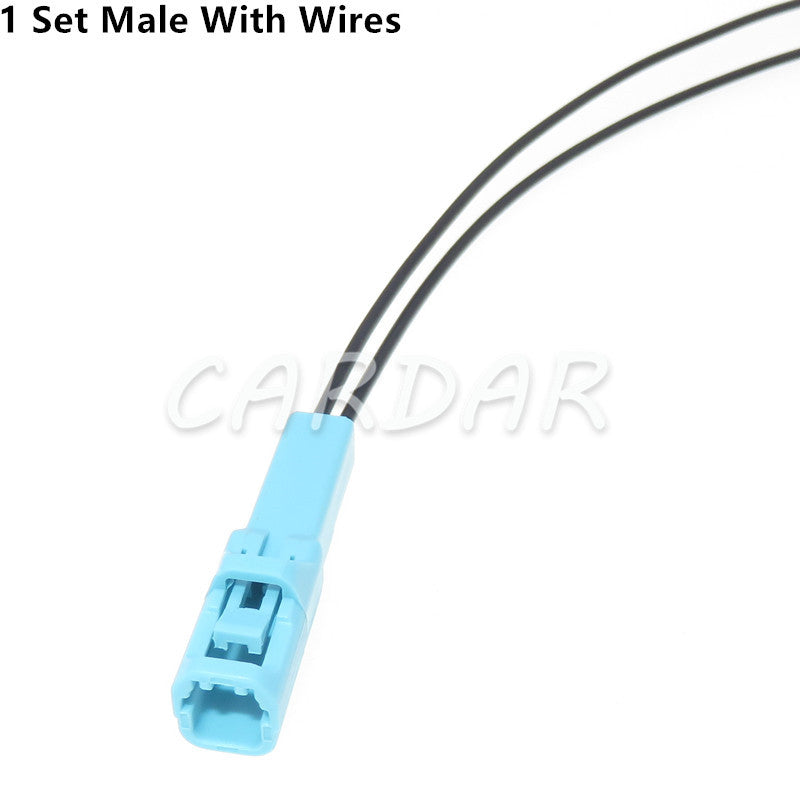 2 Pin Auto Electrical Wiring Harness Connector Female Male Socket With Terminal 6098-3857 6098-3853