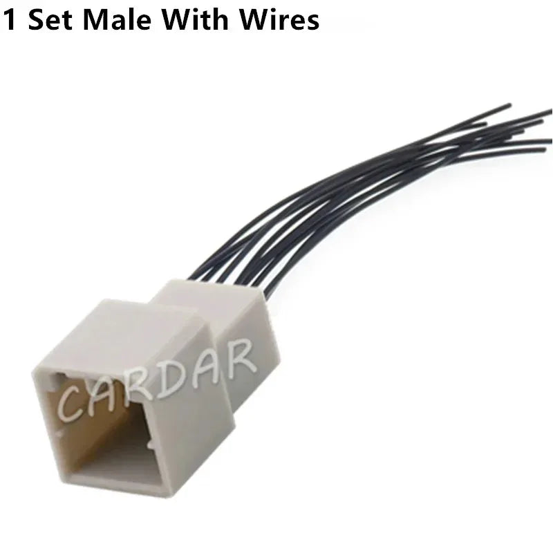 10 Pin 638207-6 High Quality Grey Automobile Plastic Housing Wiring Harness Unsealed Socket For Honda