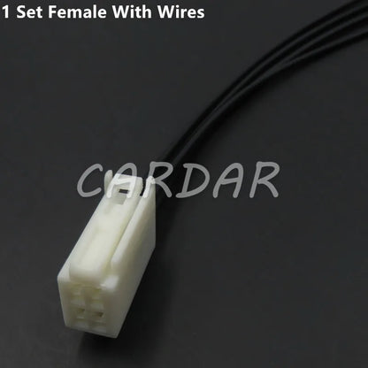 4 Pin 90980-12212 90980-12211 Automotive Rear View Cable Socket Auto Connector For Toyota Mazda