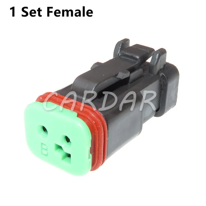 2 Pin deutsch connector kit DT04-2P-E005 DT06-2S-EP06 Waterproof Automotive Connector Black Auto Plug For Mazda