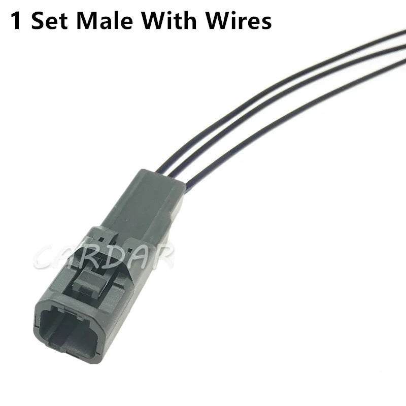 3 Pin 6098-3752 6098-3751 Auto Plastic Housing Socket Black Male Female Docking Electric Wire Connector