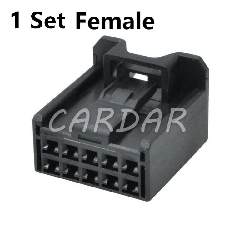 10 Pin Automobile Electric Cable Connector Auto Socket With Terminal