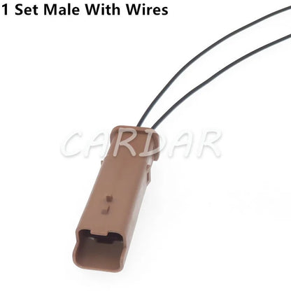 2 Pin 1801175-6 Automobile Sensor Wire Socket for Peugeot Citroen 1801174-6 Car Headlight Connector