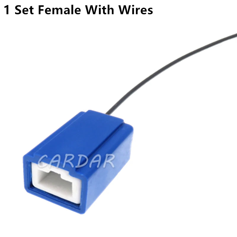 1 Pin 6.3 Series Heavy Current Ceramic Lamp Holder Wire Harness Socket H1 Lamp-socket Wiring Terminal Connector H1-2A