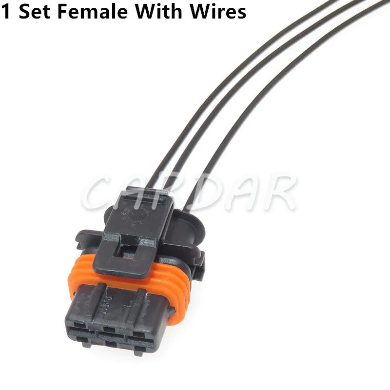 3 Pin 1928404074 Seald Automotive Connector Car Fuel Pressure Plug Air Flow Sensor Socket For Bosch
