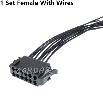 12 Pin 2.8 Series Automobile Electric Wiring Male Female Docking Socket 1-929630-1 191972736 1-929624-1 191972726