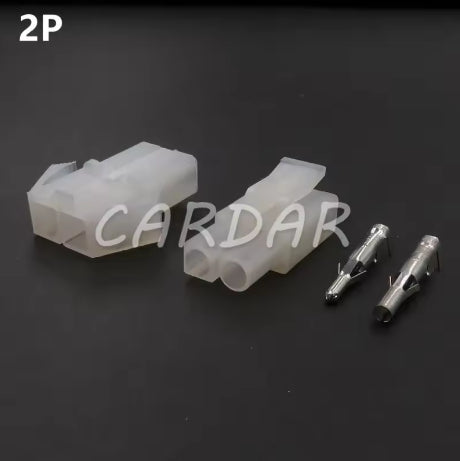L6.2 Tamiya Large Battery Male Female Plug Set Big Tamiya Style Nickle Pin Connector Unwired 6.2mm Pitch Socket For RC Hobby