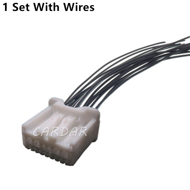 14 Pin White Composite Connector Miniature Auto Wire Socket Car Cable Unsealed Adapter Automobile Plug