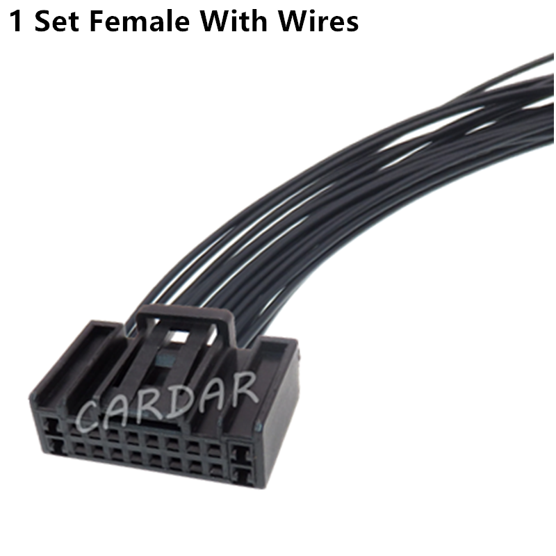 20 Pin Auto Wiring Composite Connector Car Plastic Housing Unsealed Socket Male Female Electrical Plug