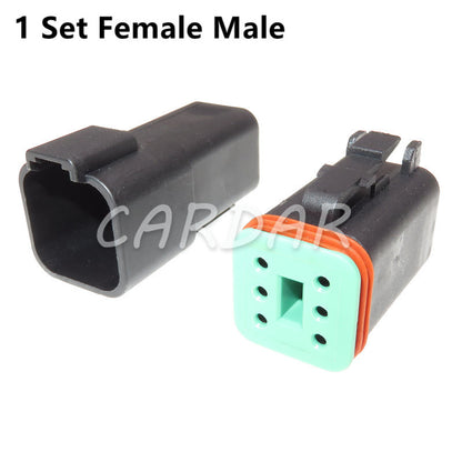 Deutsch DT Black Connector Waterproof Electrical Plug DT06/DT04 2/3/4/6/8 Pin Engine/Gearbox For Car Bus Motor Truck
