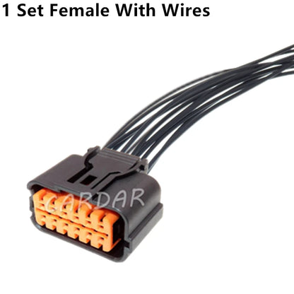 12 Pin HP285-12021 Car Waterproof Socket Miniature Auto Wire Connector 0.6 Series Male And Female Docking Adapter