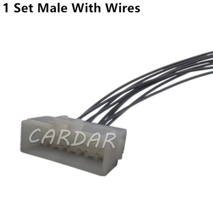 8 Pin 6070-8471 6070-8481 6.3mm Connector Automotive Plug With Terminals