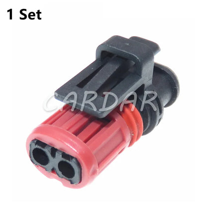 2 Pin Waterproof Socket Wiring Harness Plug Automotive Connector 1337245-3 For Volvo Excavator EC210 EC360 EC480 Injector