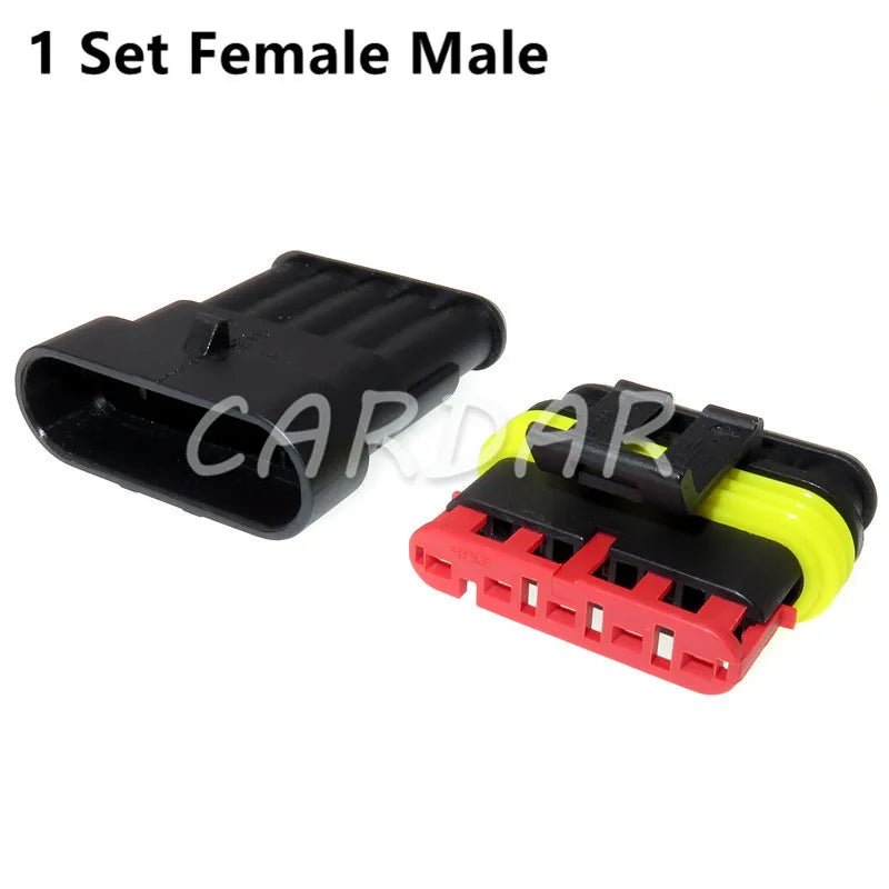High Quality Superseal AMP/Tyco Waterproof Electrical Connector 1/2/3/4/5/6 Way Pin Sealed Plug Cable Sockets For Car Truck