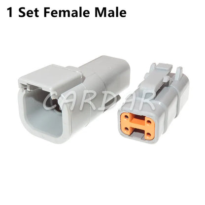 Deutsch DTM Waterproof Wire Connector Kit DTM06-2/3/4/6/8/12S DTM04-2/3/4/6/8/12P Automotive Sealed Plug with pins