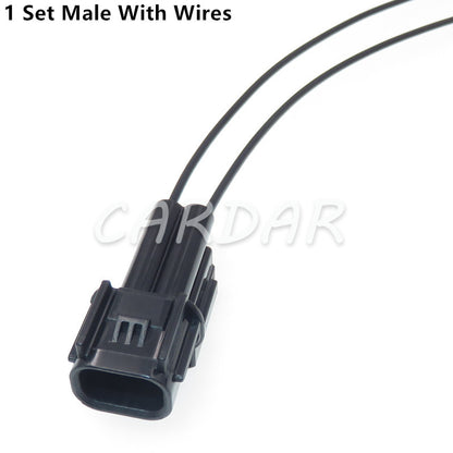 2 Pin 6181-6851 6189-7408 LED Light Conenctor Fog Lamp Cable Waterproof Plug For Honda