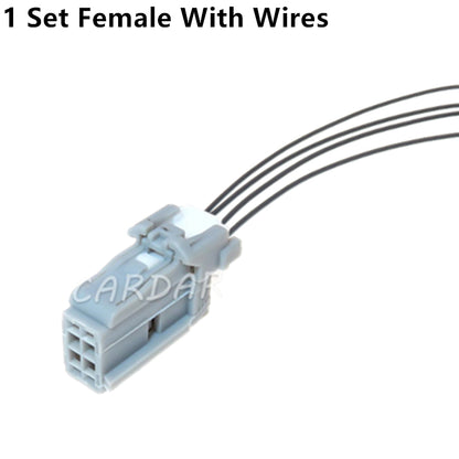 4 Pin 0.6 Series 9315484 Grey Unsealed Socket With Terminal Automotive Wiring Harness Connector