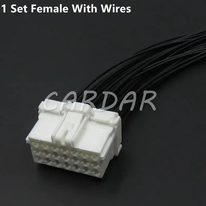 21 Pin White Automobile Electric Wiring Connector Car Male Female Unsealed Socket 967635-1 2-967630-1 7-968975-1