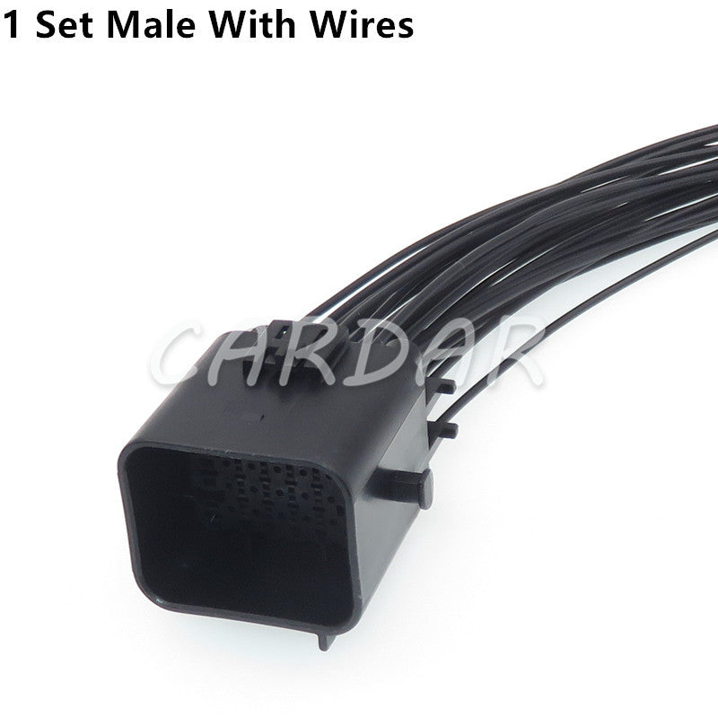 26 Pin Automotive Waterproof Sealed Socket Car Male and Female Docking Wire Connector 1897009-2 1897013-2