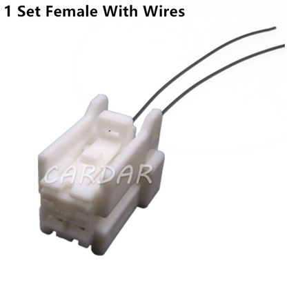 2 Pin 2.2 Series Auto Unsealed Socket Car Door Horn Steering Wheel Heating Wire Harness Plug 7222-6710 7223-6710
