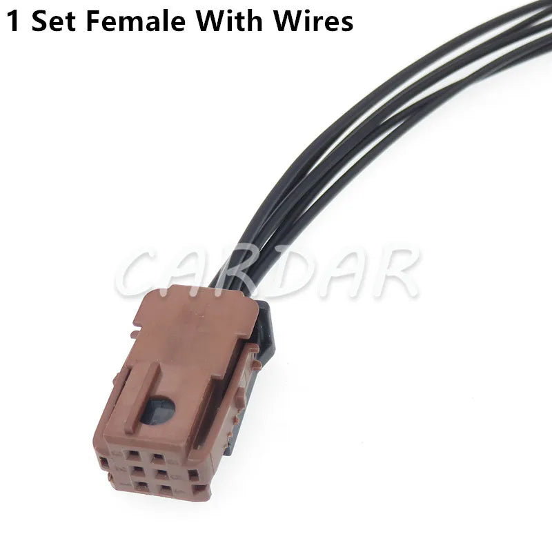 6 Pin Brown Auto Unsealed Socket Car Cable Harness Plastic Housing Connector 185311-1 953381-1 953382-4