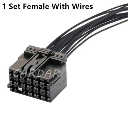 18 Pin 1355204-1 1241581-1 967204-1 Car Wire Harness Plastic Housing Socket Auto Adapter Black Connector