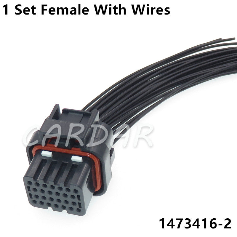 26 Pin 1473416-1 1473416-2 3-1437290-7 3-1437290-8 Auto ECU Connector 6437288-6 Car Computer Socket Waterproof Sealed Plug