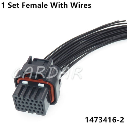 26 Pin 1473416-1 1473416-2 3-1437290-7 3-1437290-8 Auto ECU Connector 6437288-6 Car Computer Socket Waterproof Sealed Plug