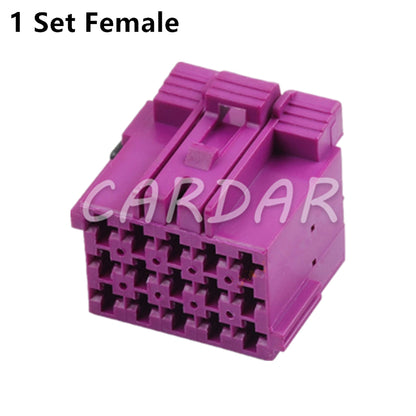 15 Pin 1-967623-1 1-967628-1 Purple Automotive Power Amplifier Male Female Docking Plastic Sockets Auto Plug