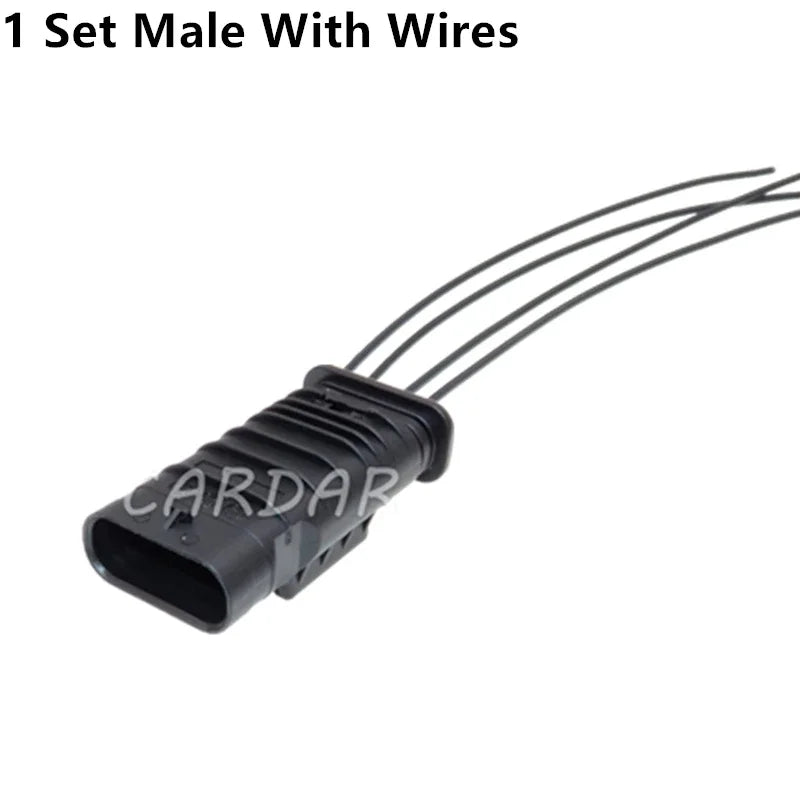 4 Pin 1.2 Series Automobile Male Female Docking Cable Harness Waterproof Socket 1-1456426-1