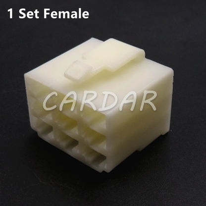 9 Pin 6.3 Series Automobile Large Current Male Female Docking Wire Cable Unsealed Socket With Terminal