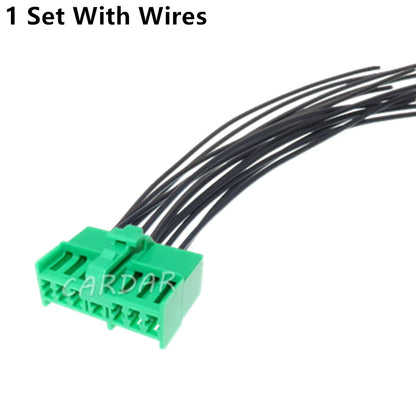 13 Pin 1 Series Green Automobile Wire Harness Plastic Housing Unsealed Socket Auto Accessories