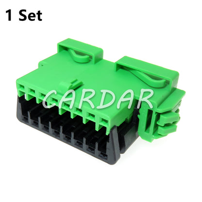 16 Pin 953490-3 Auto Electric Wire Socket Car Wiring Unsealed Connector Green Automotive OBD Diagnostic Plug