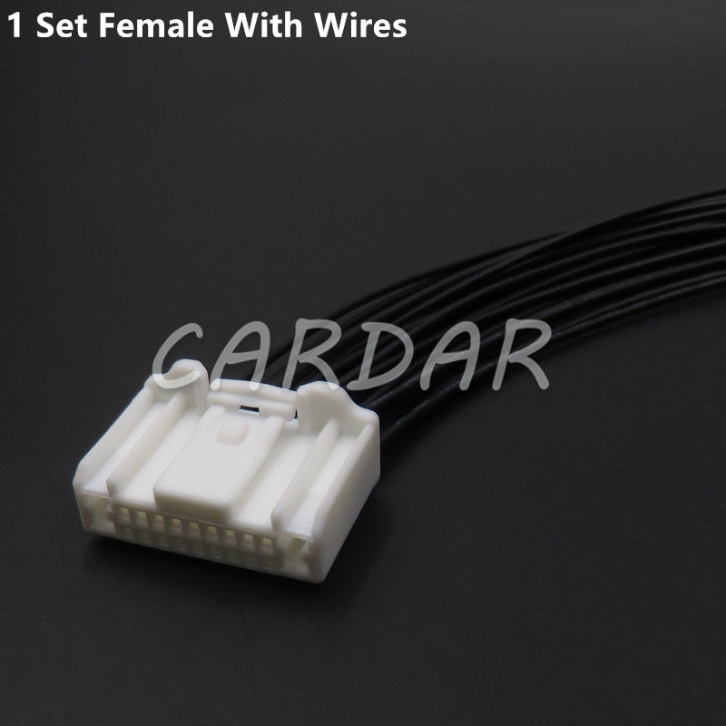 20 Pin 1674646-1 Car CD DVD Player Wire Plug Automotive Navigation Modification Cable Socket For Nissan