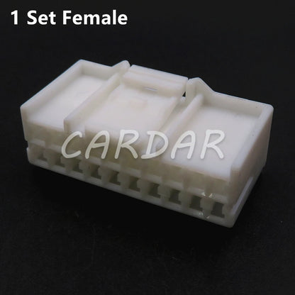20 Pin High Quality White Car Connector Auto Male Female Docking Electric Wire Socket 936131-1 936095-1