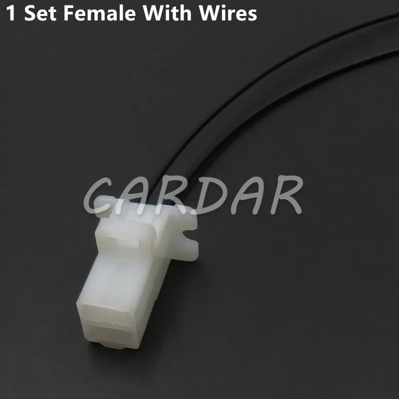 2 Pin White ABS Wiring Socket Automotive Connector Household Plug