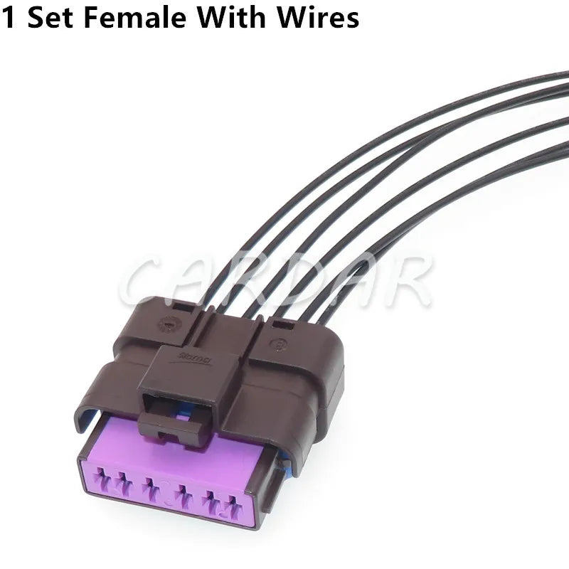 6 Pin Auto Fuel Oil Gasoline Pump Wiring Terminal Male Female Waterproof Socket 211PC062S1049 211PL062S1049