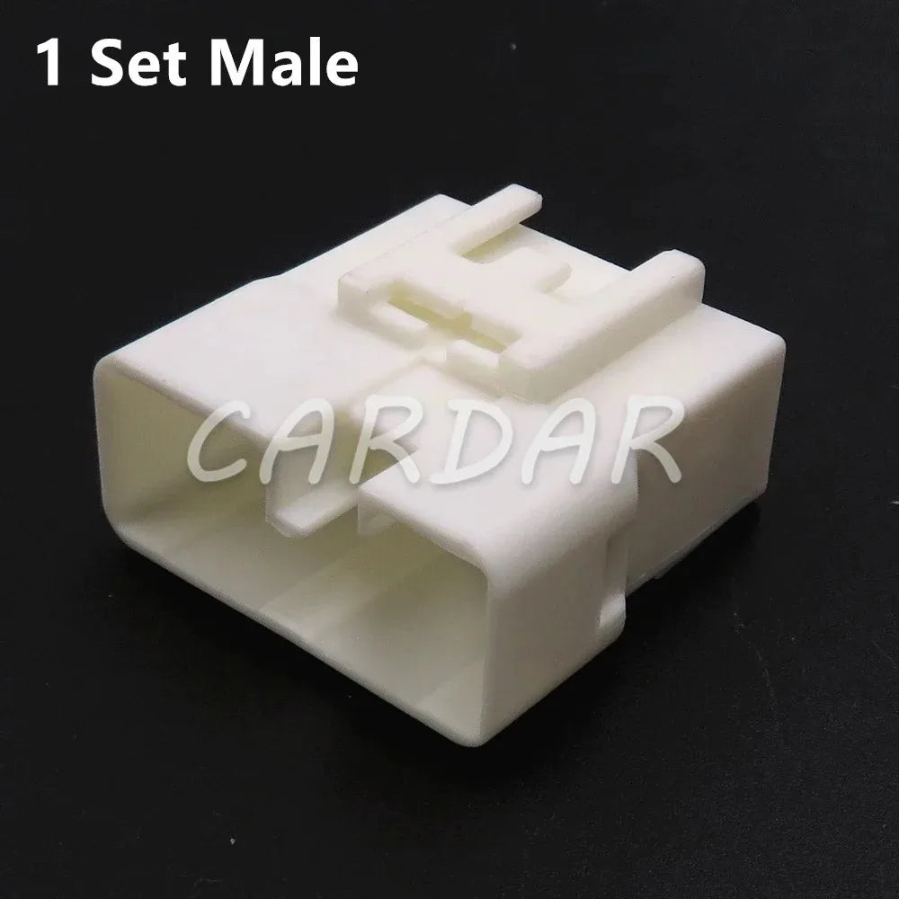 8 Pin 4.8 Series White Car Adapter 175978-1 175979-1 Automobile Male Female Docking Unsealed Wiring Socket