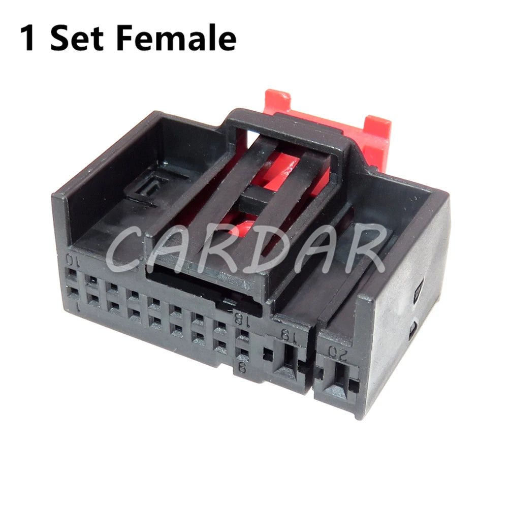20 Pin Automobile Glass Lifting Electric Wire Hybrid Connector Car Male Female Docking Unsealed Socket For VW Audi