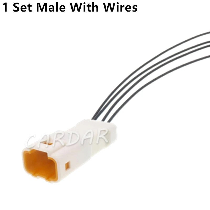 4 Pin 04R-JWPF-VSLE 04T-JWPF-VSLE Electrical Waterproof Cable Socket Auto Plug For Motorcycle Cars