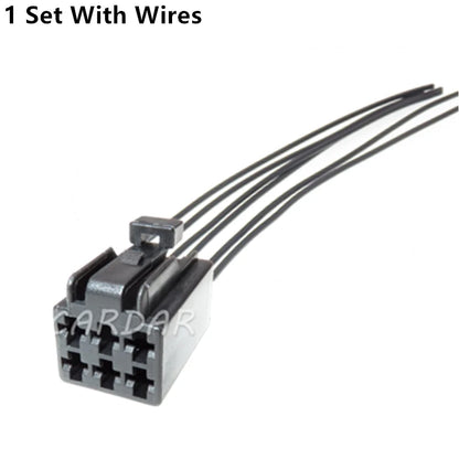 6 Pin Electrical Automotive Connector Wire Plug Sockets With Terminals