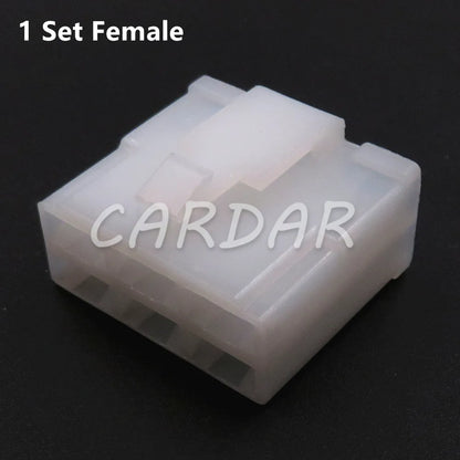 6 Pin 6.3mm Auto Wire Connector Automobile Socket With Terminals