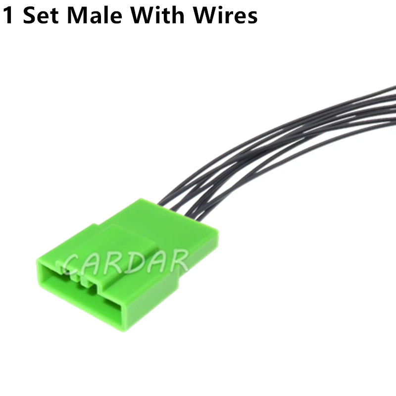 8 Pin 1.2 Series Green Automotive Electric Cable Socket Modification Connector Accessories With Terminal