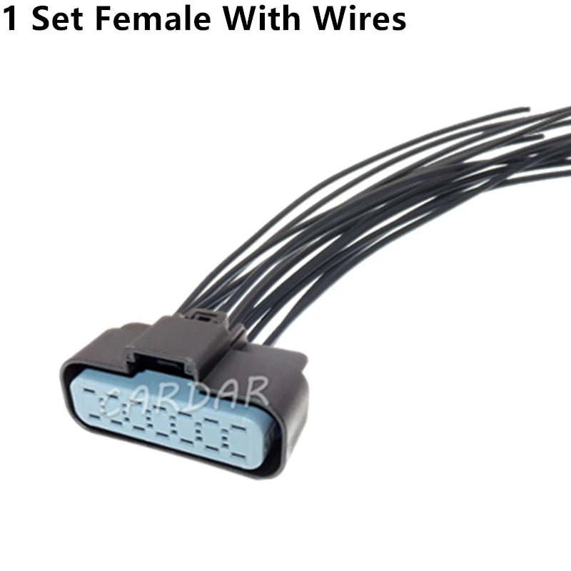 14 Pin Auto Waterproof Wire Connector Car Wiring Terminal Electric Cable Male Female Sealed Socket 15326922 15326917