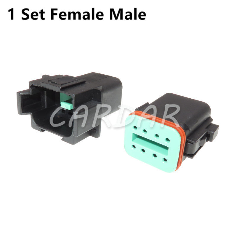 Deutsch DT Black Connector Waterproof Electrical Plug DT06/DT04 2/3/4/6/8 Pin Engine/Gearbox For Car Bus Motor Truck