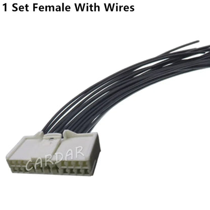 18 Pin 368497-1 Auto Electric Wire Power Plug With Terminal Car Hybrid Connector High Current Composite Socket
