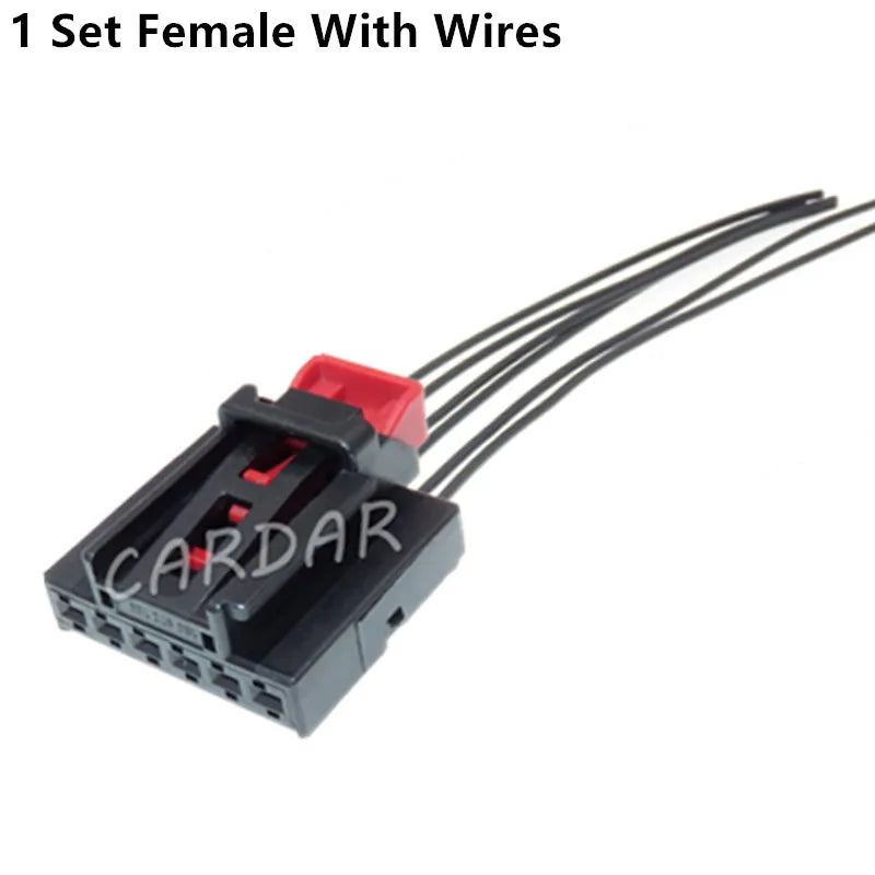 6 Pin 1.5 Series 1S0972706 Car Seat Regulator Wiring Socket Auto Tail Light Wire Harness Unsealed Connector 1S0 972 706