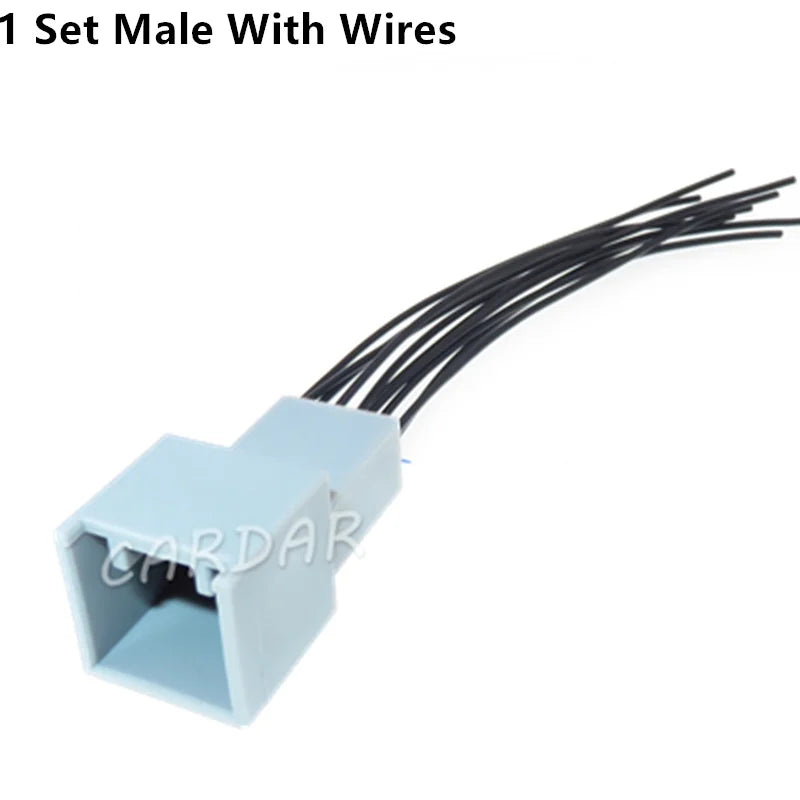 10 Pin 1.2 Series Automotive Door Electric Wire Connector Male Female Docking Socket Plastic Housing Unsealed Plug