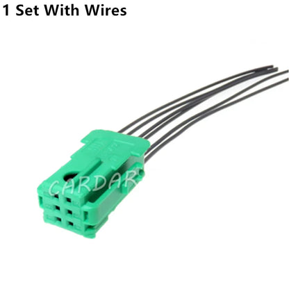 6 Pin 0.6 Series Miniature Green Auto Wire Harness Unsealed Socket 185311-1 953381-1 953382-3