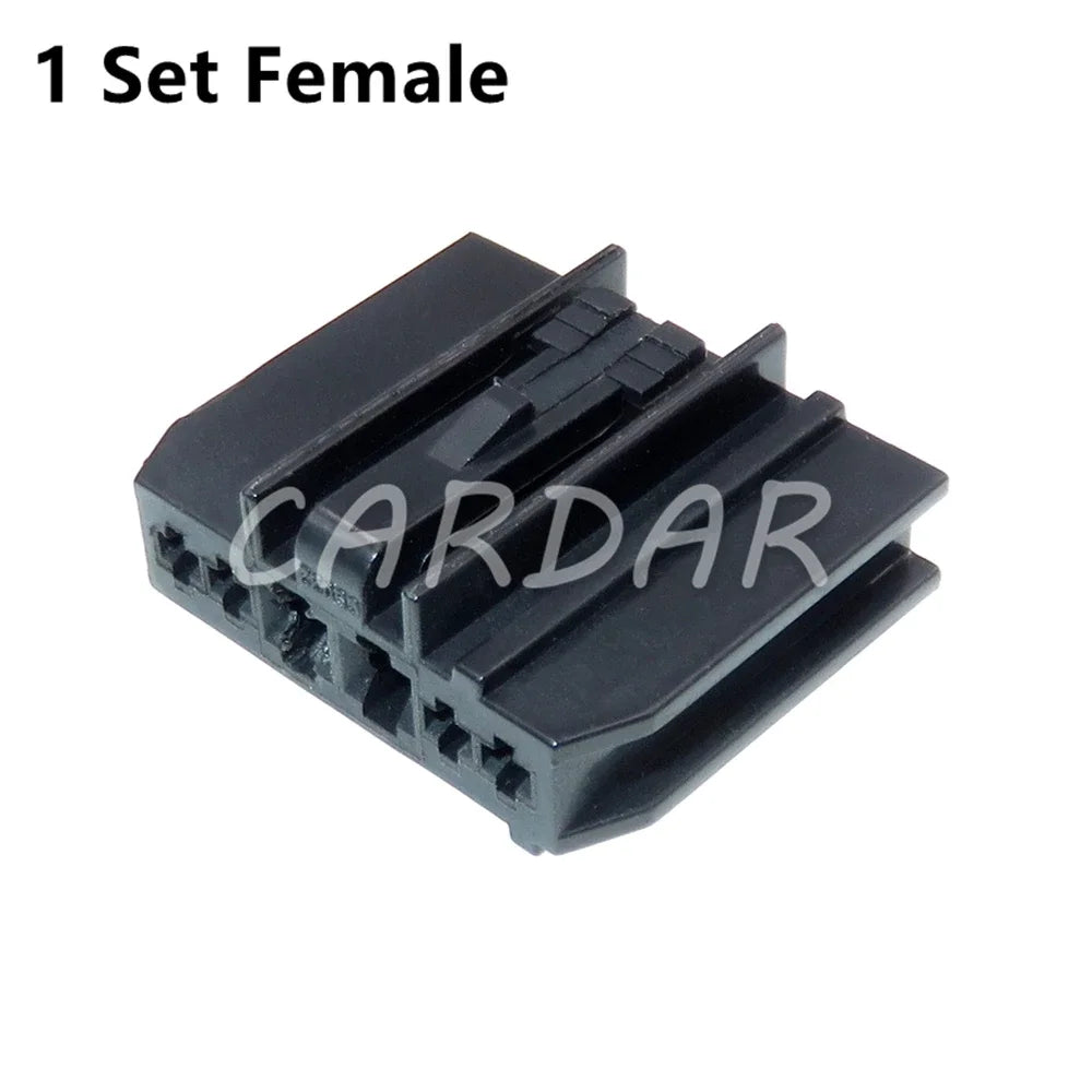 6 Pin 1.5 3.5 Series Automobile Wire Harness Unsealed Socket Black Car Modification Composite Connector